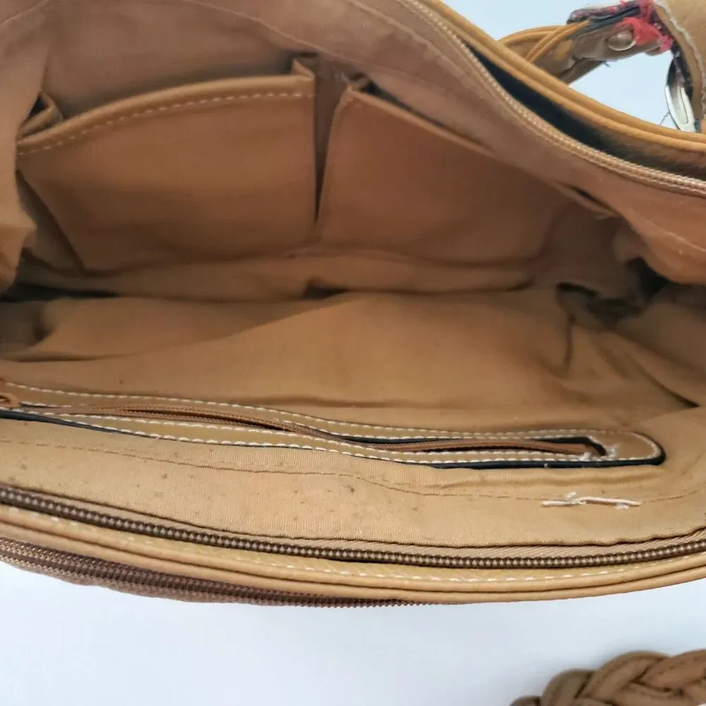 Brown Rossetti Leather Vinyl Purse With Wallet EUC